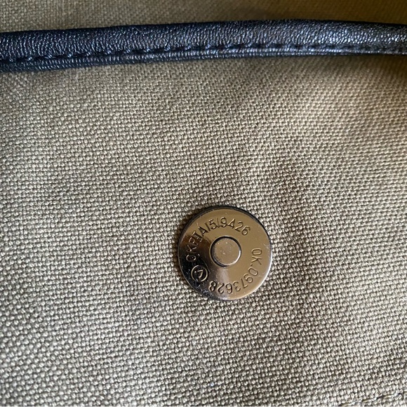 R&EM Rebecca Minkoff Canvas Vegan Leather Tote Bag - Picture 9 of 11